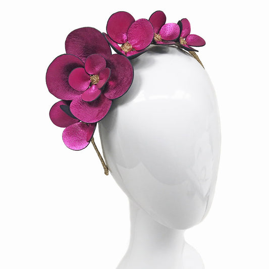 Clover Metallic Magenta - Headband *Made To Order* 4 Weeks