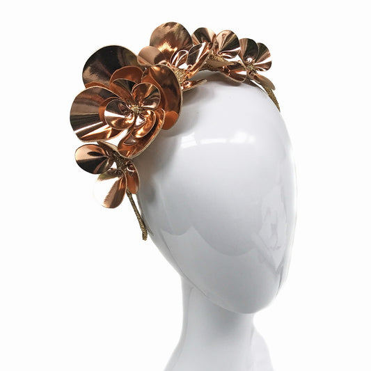 Clover Rose Gold Leather - Headband *Made To Order* 4 Weeks