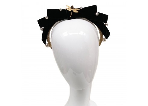 Audrey Black / Gold Dragonfly Pearl  - (Buy Now)