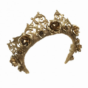 LUCY ROSE - Gold Crown (Custom Order - 3 Weeks)